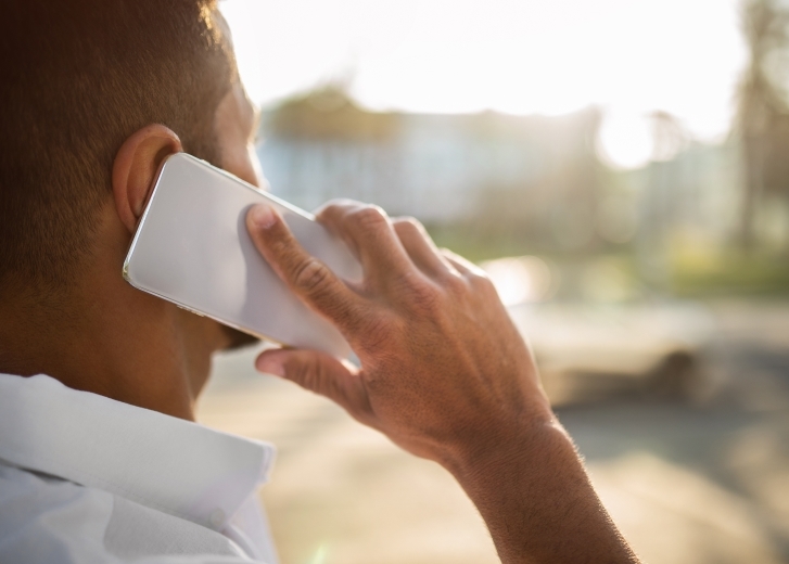 person on the phone